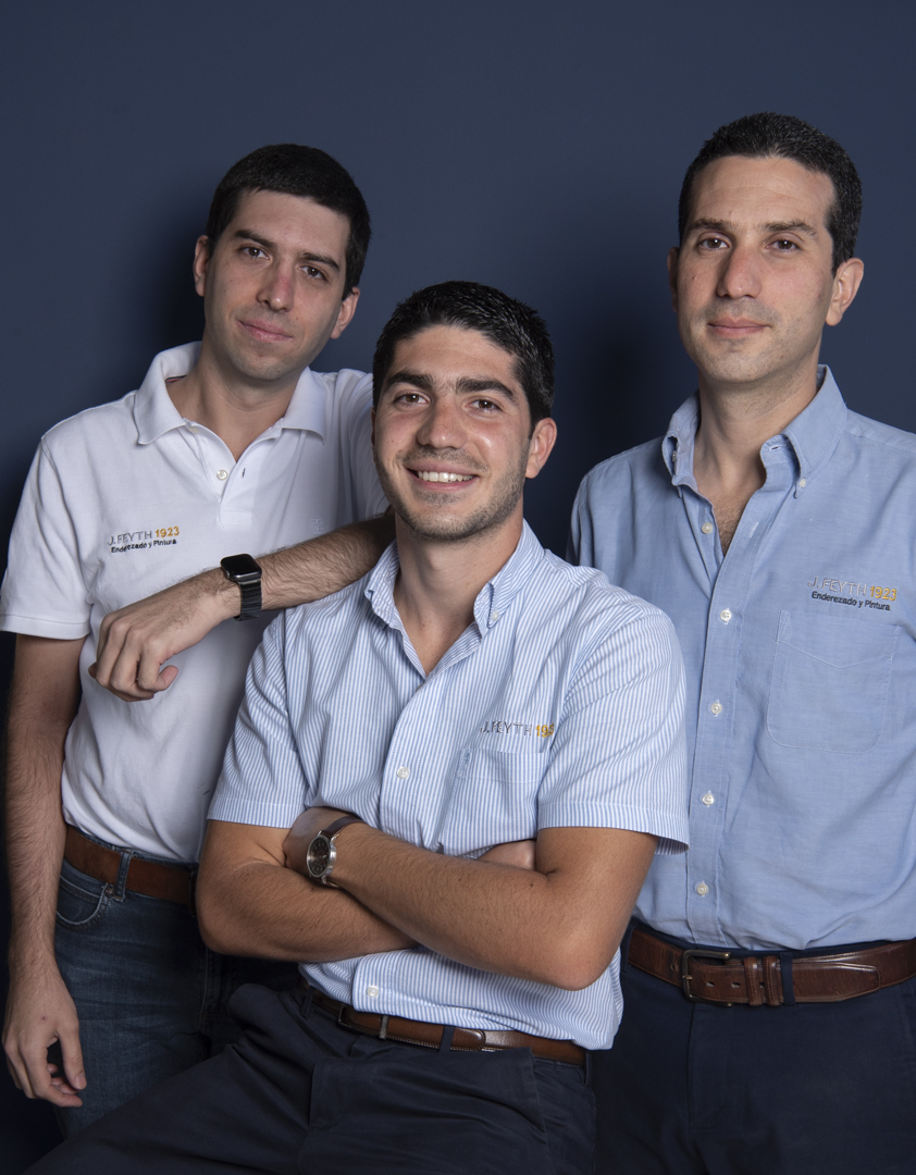 La familia Feyth, tercera y cuarta generación del Grupo Feyth
